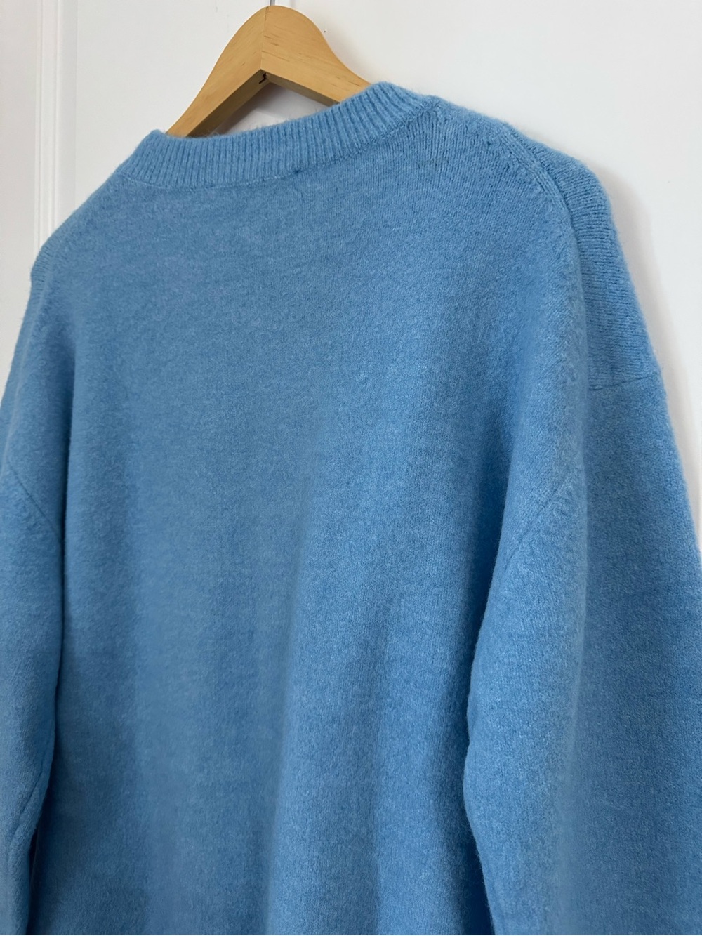 NWT Zara Blue Oversized Crewneck Sweater, size small - Picture 5 of 8